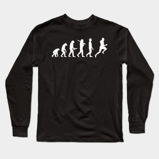 Funny Running Evolution Gift For Runners & Joggers Long Sleeve T-Shirt